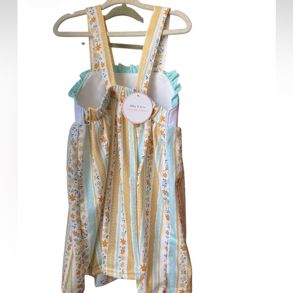 Abby & Evie Embroidered Peter Rabbit Sundress in Floral Pastels NWT - Picture 7 of 11